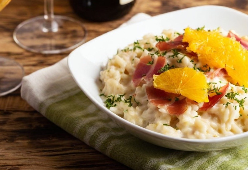 Risotto arancia e speck - King's