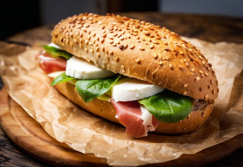 Panino con prosciutto crudo e mozzarella - King's