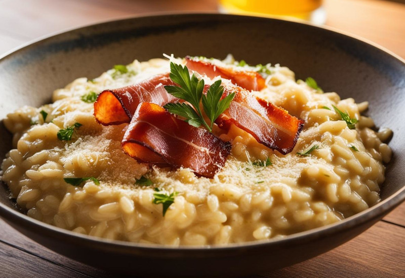 Risotto alla birra e speck - King's